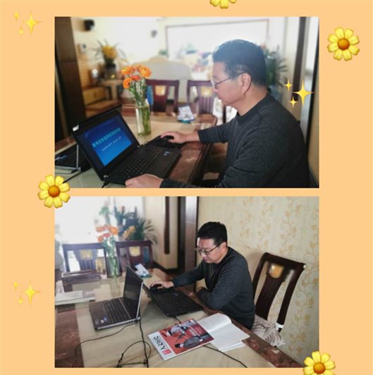 杨远贵  抗疫教学两不误 学校家庭皆课堂